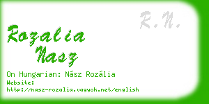 rozalia nasz business card